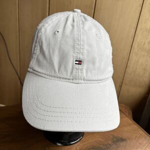 Vintage 90s Tommy Hilfiger Khaki Cotton Canvas Hat Cap Adjustable Back - One Siz